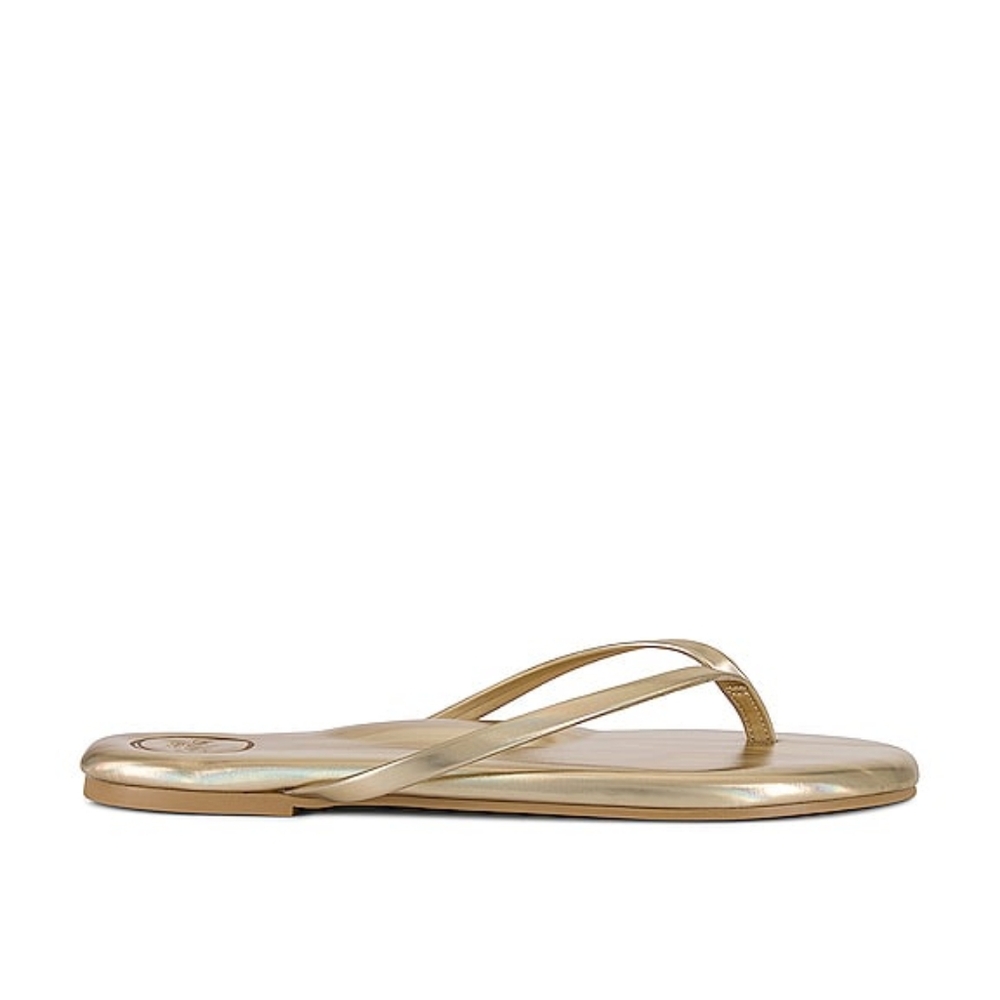 Solei Sea Indie $57 Sz7 NWT GOLDEN METALLIC